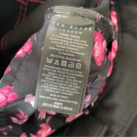 NWT TED BAKER Alesias The Classic Skinny Jeans Black Size 25 - Picture 9 of 10